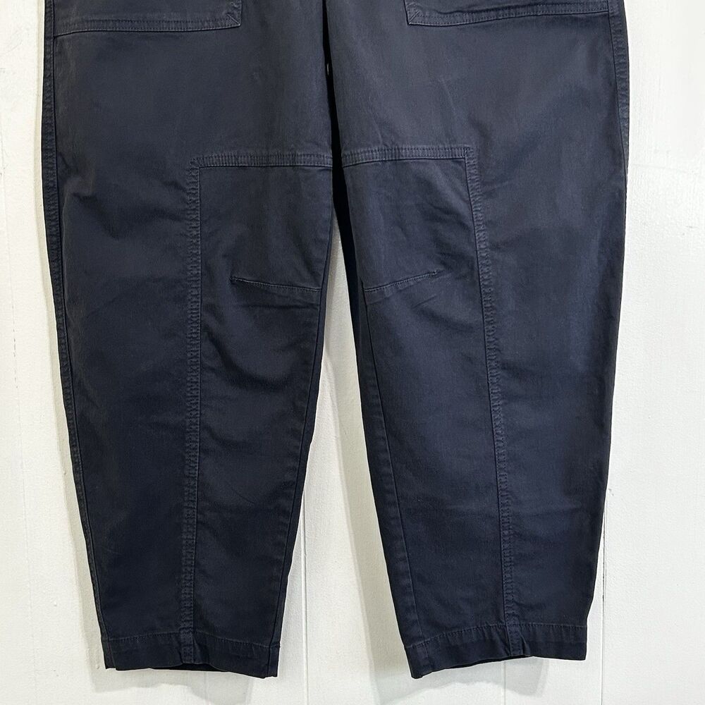 Banana Republic Women Barrel Pant Size 10 Dark Gray High Rise Tapered Pants - Picture 9 of 14